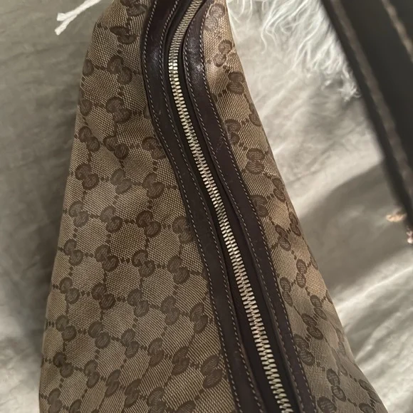 Gucci Brown Monogram Canvas Hobo Bag - Picture 9 of 15